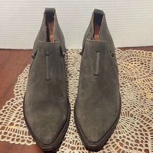 Frye Women's Gray Suede Mules